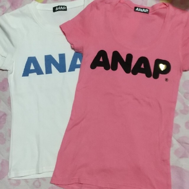 ANAP(アナップ)の最終値下げANAP  Tシャツセット F レディースのトップス(Tシャツ(半袖/袖なし))の商品写真