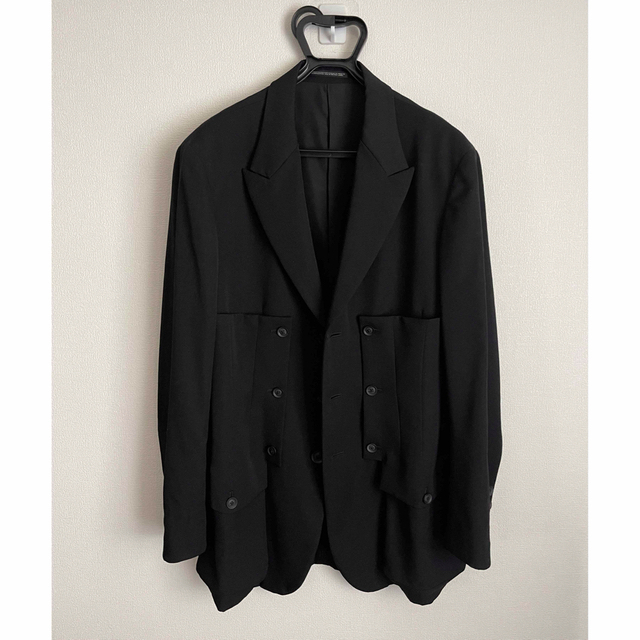 【訳あり】 Yamamoto Yohji - yohjiY-3 フラシ胸あて釦止めJKT ヨウジオム 【未使用】21-22AW その他