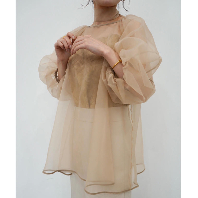 acka puffy sheer blouse www.timepharma.com