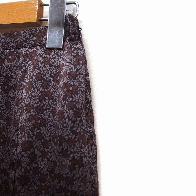 SENSE OF PLACE by URBAN RESEARCH(センスオブプレイスバイアーバンリサーチ)のセンスオブプレイス バイ アーバンリサーチ 花柄 マーメイドスカート フレア 茶 レディースのスカート(ロングスカート)の商品写真