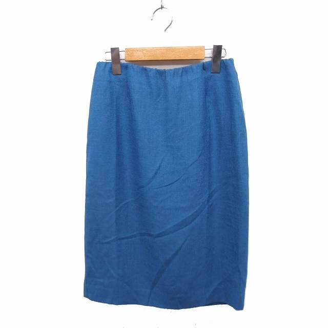 UNITED ARROWS(ユナイテッドアローズ)のユナイテッドアローズ UNITED ARROWS タイトスカート ひざ下丈 青 レディースのスカート(ひざ丈スカート)の商品写真