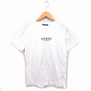 ゲス(GUESS)のゲス カットソー Tシャツ クルーネック コットン 綿 透け感 ロゴ刺繍 半袖(Tシャツ(半袖/袖なし))