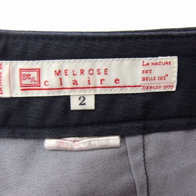 MELROSE(メルローズ)のメルローズ MELROSE claire クロップド パンツ サイドボタン 無地 レディースのパンツ(その他)の商品写真