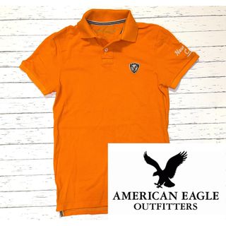 値下げ！【AMERICAN EAGLE】アメリカンエーグル ワッペンロゴ ポロ(ポロシャツ)