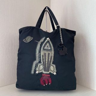 ✨希少 格安✨ プラダ ロボット トートバッグ ロケット ナイロン 黒 A4可-