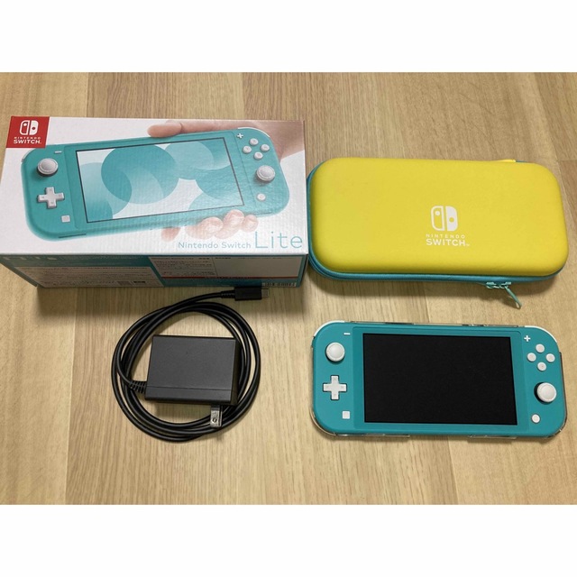 ニンテンドースイッチライトNintendo Switch Lite 本体 ターコイズ ケース・箱付き