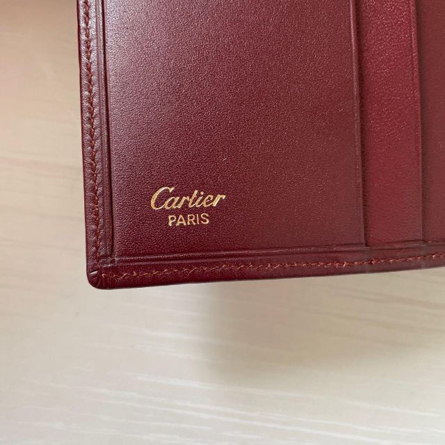 Cartier(カルティエ)の✨美品✨ カルティエ マストライン がま口 二つ折り財布 ボルドー ゴールド金具 レディースのファッション小物(財布)の商品写真