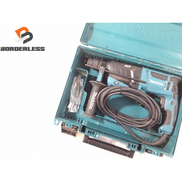 ☆品☆makita マキタ 100V 26mm ハンマドリル HR2631F ケース付 SDSプラス ハンマードリル 穴あけ 穿孔 70363