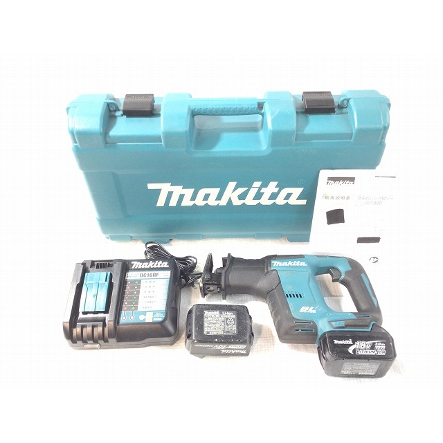 ☆品☆makita マキタ 18V 充電式レシプロソー JR188D バッテリー2個(18V 5.0Ah 3.0AH) 充電器 ケース セーバーソー セーバソー 70392