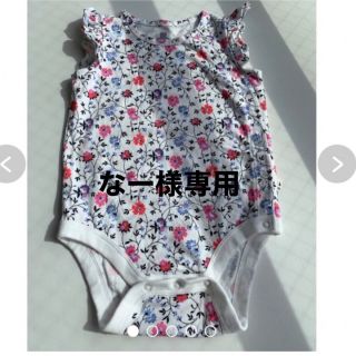 ベビーギャップ(babyGAP)のGAPBaby花柄　ミニーマウス2点セットなー様専用(ロンパース)