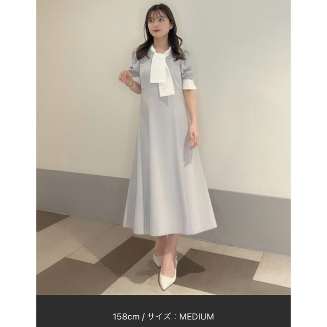 PROPORTION BODY DRESSING バイカラーボウタイワンピース PROPORTION BODY DRESSING バイカラーボウタイワンピース