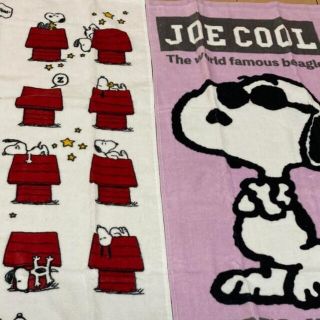 スヌーピー(SNOOPY)の20時まで価格　スヌーピー フェイスタオル　キャラクター　可愛い　ジョークール(タオル/バス用品)