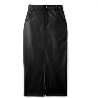 グレイル(GRL)のGRL フロントスリットレザータイトスカート　gm503(ロングスカート)