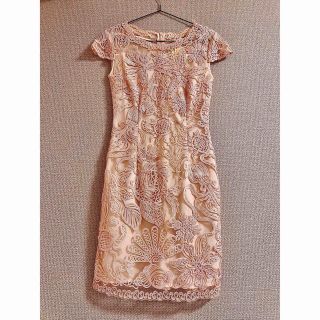 タダシショウジ(TADASHI SHOJI)のTADASHI SHOJI風 半袖膝丈ワンピース mididress(ひざ丈ワンピース)