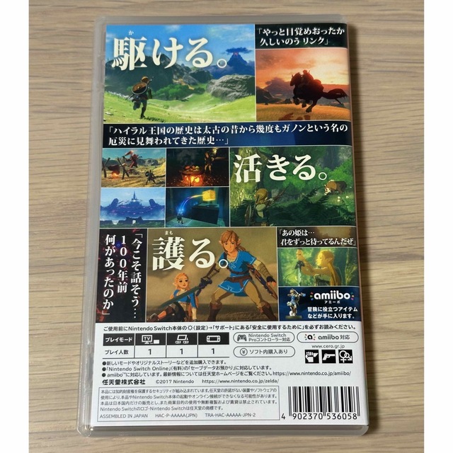 Nintendo Switch(ニンテンドースイッチ)のゼルダの伝説 ブレス オブ ザ ワイルド Switch エンタメ/ホビーのゲームソフト/ゲーム機本体(家庭用ゲームソフト)の商品写真