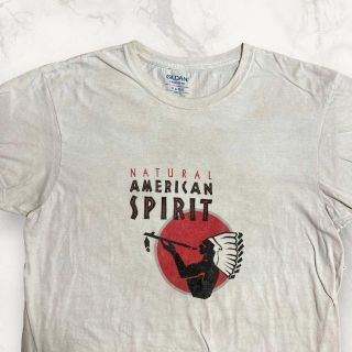 HFT GILDAN 古着  白 煙草　アメスピ　アメリカンスピリッツ Tシャツ(Tシャツ/カットソー(半袖/袖なし))