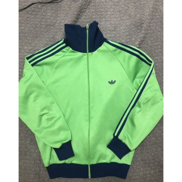 70s80sデサント製adidasアディダストラックジャケットジャージグリーン緑