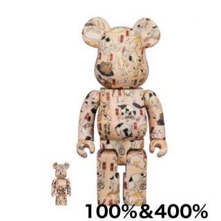 ベアブリック(BE@RBRICK)の新品未開封 BE@RBRICK 歌川国芳 猫飼好五十三疋 100％ & 400％(その他)