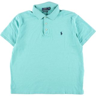 ラルフローレン(Ralph Lauren)の古着 ラルフローレン Ralph Lauren POLO RALPH LAUREN CUSTOM FIT SLIM 半袖 ポロシャツ レディースL /eaa334277(ポロシャツ)