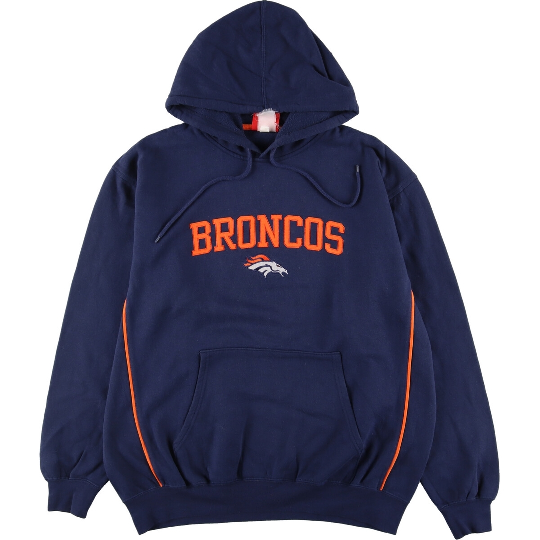 NFL DENVER BRONCOS デンバー ブロンコス スウェットプルオーバーパーカー メンズXL /eaa334849