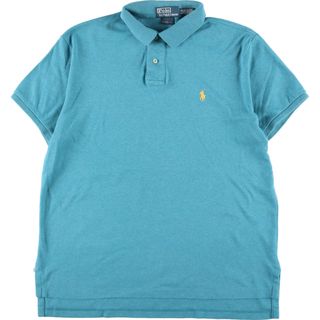 ラルフローレン(Ralph Lauren)の古着 ラルフローレン Ralph Lauren POLO by Ralph Lauren CUSTOM FIT 半袖 ポロシャツ メンズL /eaa332461(ポロシャツ)