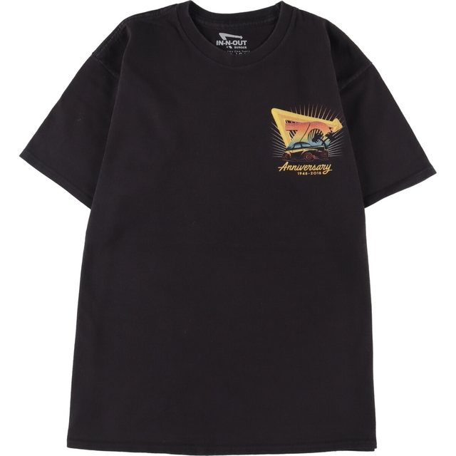 IN-N-OUT BURGER 両面プリント アドバタイジングTシャツ メンズM /eaa333550