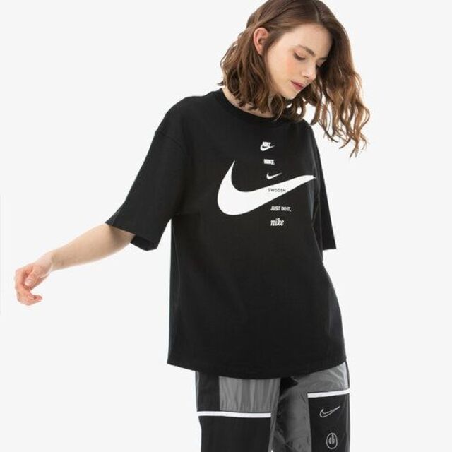 海外限定 NIKE ナイキ スウッシュロゴ オーバーサイズ Tシャツ チュニック