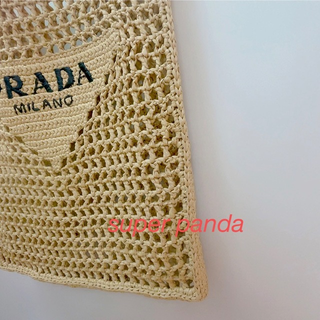 PRADA プラダ ラフィア トートバッグ カゴバッグ 新品