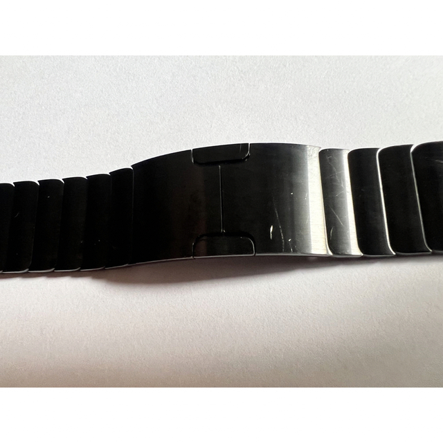 Apple Watch(アップルウォッチ)の38mmケース用スペースブラックリンクブレスレット メンズの時計(金属ベルト)の商品写真
