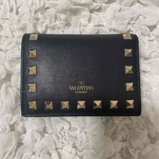 ヴァレンティノ(VALENTINO)のk様専用【VALENTINO】二つ折り財布/黒(財布)