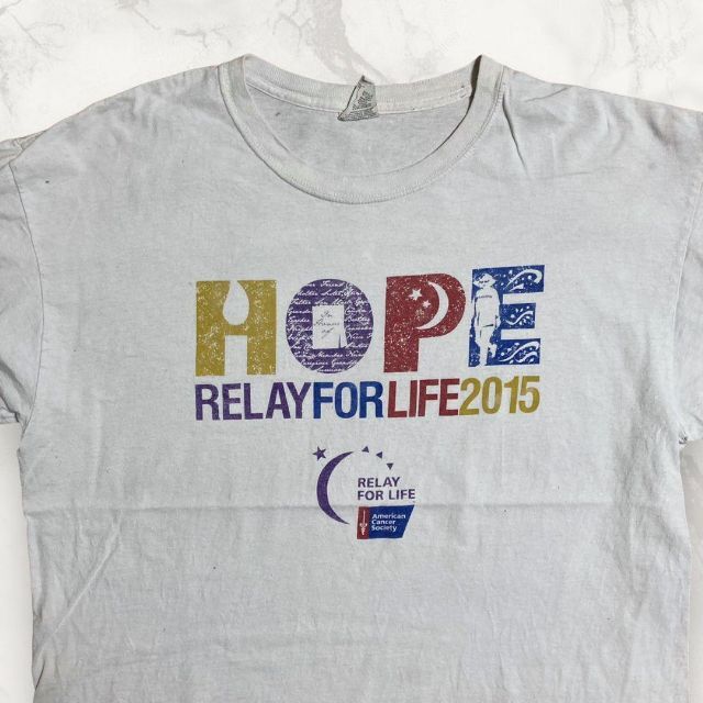 HEJ FRUIT 古着   白 ホープ　HOPE　レタリング　ライフ Tシャツ メンズのトップス(Tシャツ/カットソー(半袖/袖なし))の商品写真