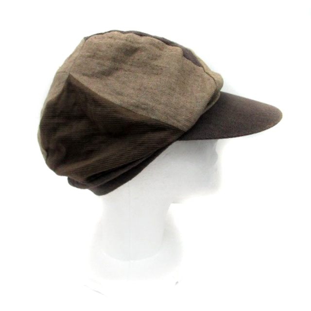 CA4LA(カシラ)のカシラ CA4LA キャスケット 変形ハット リネン混 茶色 ブラウン メンズの帽子(キャスケット)の商品写真