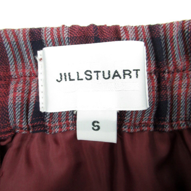 JILL by JILLSTUART(ジルバイジルスチュアート)のジルバイジルスチュアート フレアスカート S マルチカラー ワインレッド レディースのスカート(ひざ丈スカート)の商品写真