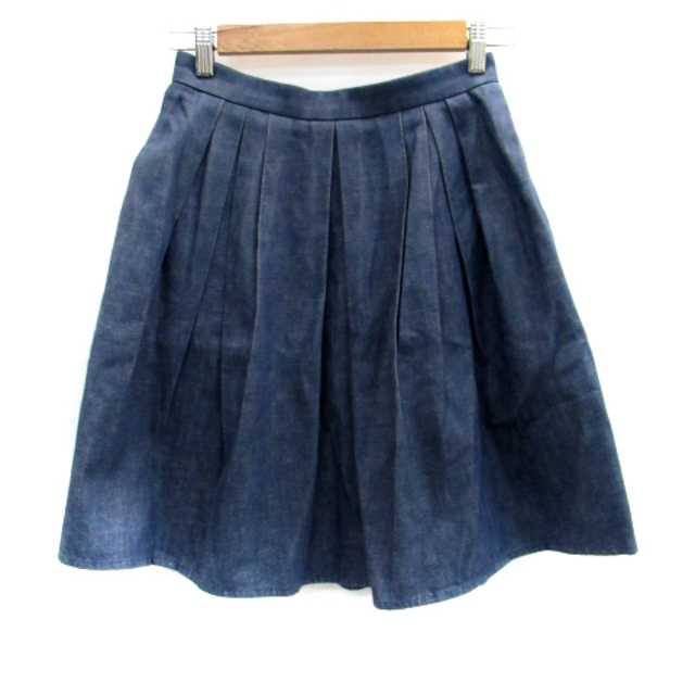 Aveniretoile(アベニールエトワール)のアベニールエトワール フレアスカート デニムスカート ひざ丈 38 青 レディースのスカート(ひざ丈スカート)の商品写真