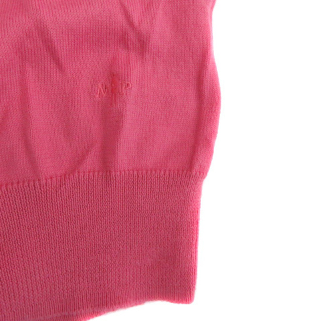 MACKINTOSH PHILOSOPHY(マッキントッシュフィロソフィー)のマッキントッシュフィロソフィー ニット カットソー 半袖 無地 38 ピンク レディースのトップス(ニット/セーター)の商品写真