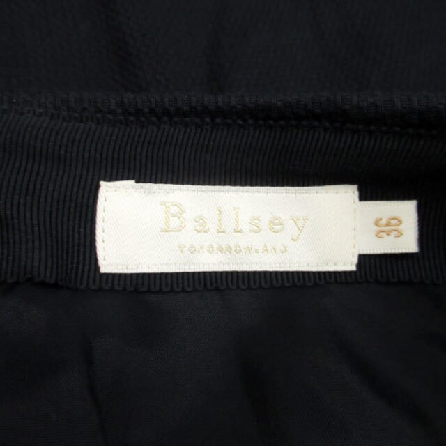 Ballsey(ボールジィ)のボールジー トゥモローランド タイトスカート ひざ丈 36 ネイビー 紺 レディースのスカート(ひざ丈スカート)の商品写真