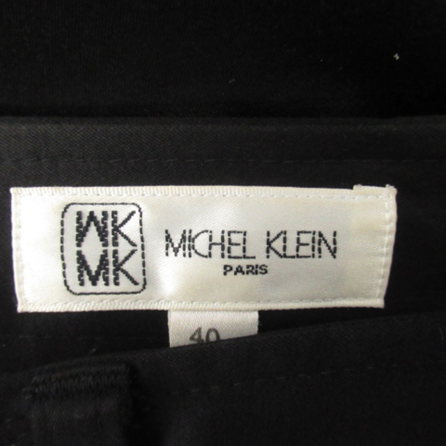 MK MICHEL KLEIN(エムケーミッシェルクラン)のエムケー ミッシェルクラン ハーフパンツ 短パン 無地 40黒 ブラック レディースのパンツ(その他)の商品写真