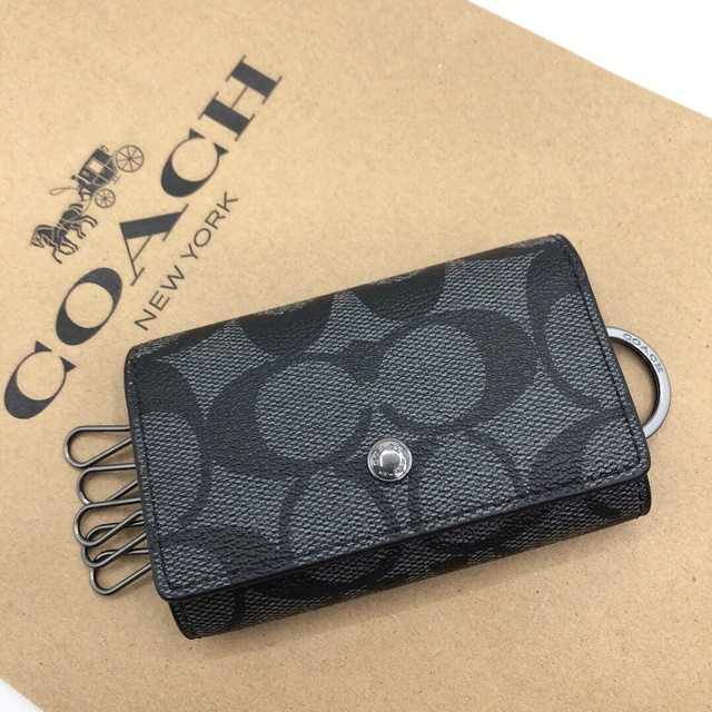 2022年新作 【COACH☆新品】シグネチャー☆メンズ☆チャコール☆5