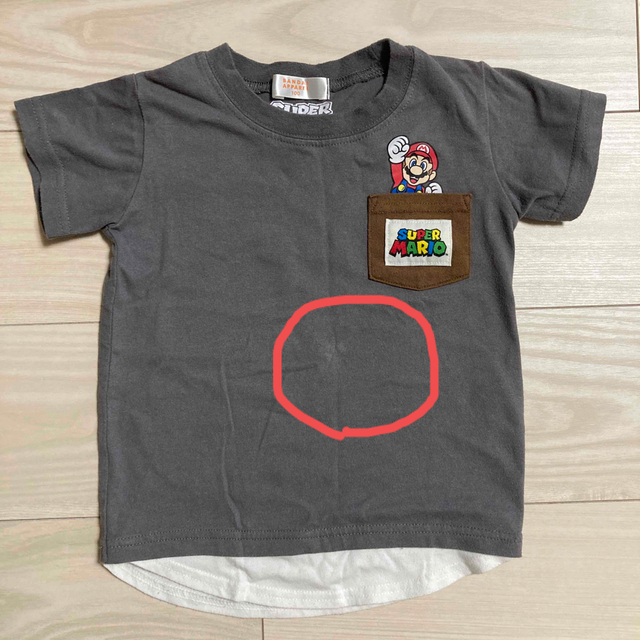 BANDAI(バンダイ)のスーパーマリオ Tシャツ 2枚組 100cm キッズ/ベビー/マタニティのキッズ服男の子用(90cm~)(Tシャツ/カットソー)の商品写真
