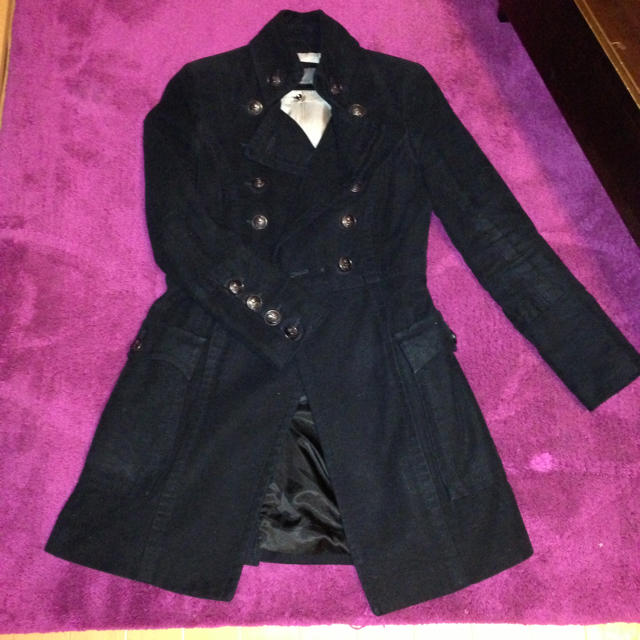 ZARA(ザラ)の☆ZARA☆ブラックコート レディースのジャケット/アウター(ロングコート)の商品写真