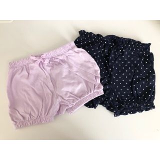 ベビーギャップ(babyGAP)のbabygap◎ブルマ2点セット水玉ネイビーラベンダーショートパンツ(パンツ)