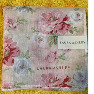 ローラアシュレイ(LAURA ASHLEY)のローラアシュレイ　ハンカチ　お花ピンク(ハンカチ)