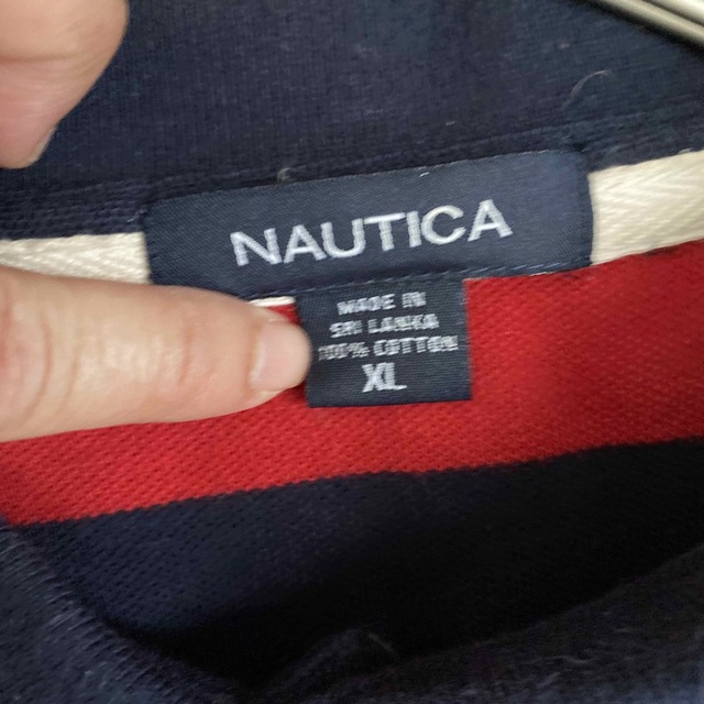 NAUTICA(ノーティカ)のNAUTICA ノーティカ　ポロシャツ　ラガーシャツ メンズのトップス(ポロシャツ)の商品写真