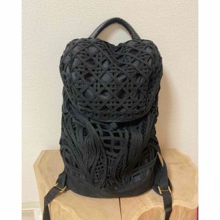 mame kurogouchi コード刺繍リュック ベージュ | cair4youth.com
