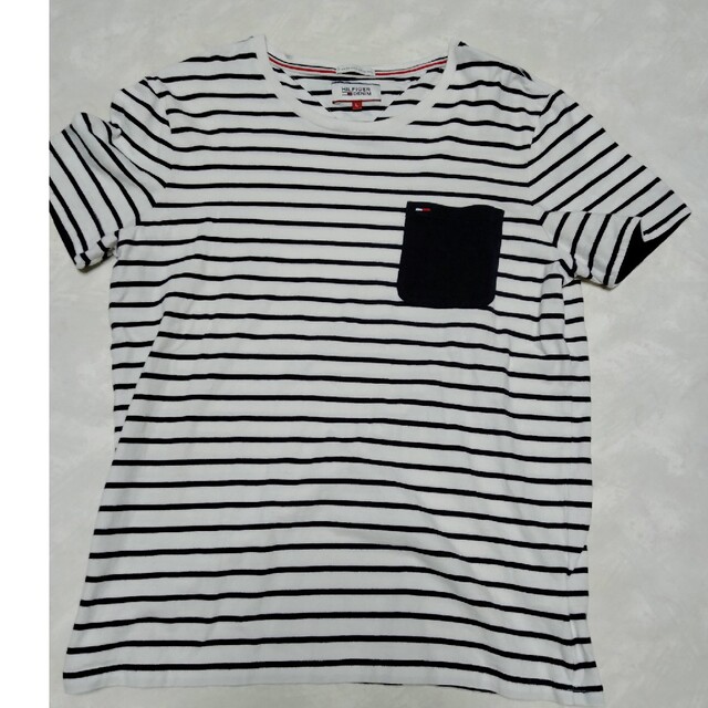 TOMMY HILFIGER(トミーヒルフィガー)のtommy hilfiger DENIM 　メンズLボーダーＴシャツ メンズのトップス(Tシャツ/カットソー(半袖/袖なし))の商品写真