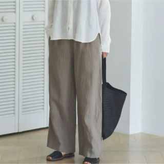 ムジルシリョウヒン(MUJI (無印良品))の無印良品　リネンストレートパンツ(カジュアルパンツ)