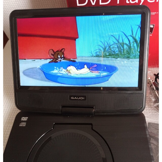 GAUDI GPD09B1BK 9インチ　ポータブルDVDプレーヤー 2