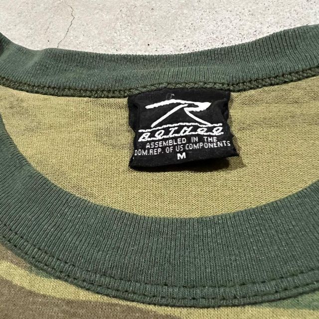 ebi ROTHCO 80s ビンテージ 緑 カモ柄 迷彩 ミリタリー Tシャツ メンズのトップス(Tシャツ/カットソー(半袖/袖なし))の商品写真