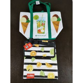 保冷バッグ　Woolworths&Coles　計2個セット(エコバッグ)