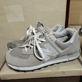 ニューバランス(New Balance)のニューバランスM574グレーUS9.5.27.5センチ(スニーカー)